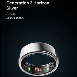 Oura Horizon Ring Size 8